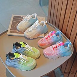 Athletic Outdoor Children Mesh Boys Breathable Cool Sports Girls Night Clunky Baby Soft Light Sneakers