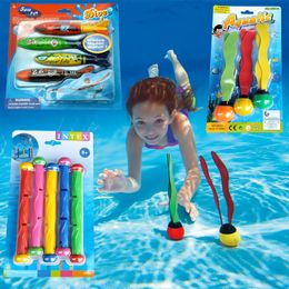 Sand Play Water Fun Retail Package Summer Torpedo Rocket Throwing Toy Funny Swimming Pool Diving Game s Children Underwater Dive CS 230503