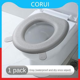 Toilet Seat Covers Ear Style Cushion Paste Cover Convenient Easy To Clean Four Seasons Lovely Silica Gel Waterproof