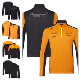 2023 new F1 racing suit Formula One team driver's suit men's and women's leisure sports semi-zipper sweater coat