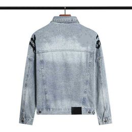 Men's Jackets Mens Palm Denim Jacket Famous Men Women Palmss Coat Quality Casual Designer Coats Black Blue Pa Mans Stylist Angles Outwear Px