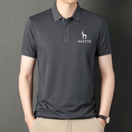Men's Polos Design Men Fashion Contrast Color Summer Cotton Blending Short Sleeve Shirts Hazzys Business Leisure 230428