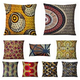 Pillow Case African Retro Pattern Printing Pillowcase Abstract Geometry Cushions Decorative Home Decor Sofa Throw Pillows