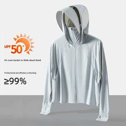 Ice Silk Cape Jackets Sun Protection Clothing Womens Summer Outdoor Breathable