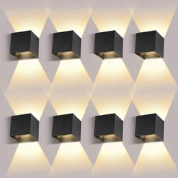 Wall Lamp IP65 Waterproof 6W/10W Indoor Outdoor LED Modern Aluminium Adjustable Surface Mounted Cube Garden Porch Light