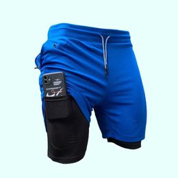 Men's Shorts 2023 Newest Running Shorts Men 2 in 1 Training Gym Shorts Fitness Men Joggers Jogging Summer Sports Shorts Workout Short Pants Z0503