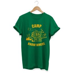 T-Shirts HAHAYULEJBH Unisex Camp Know Where Green TShirt Stranger Things Season 3 Dustin Tee 80s Vintage Fashion Shirt Gift
