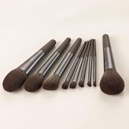 Makeup Brushes 9pcs Natural Set Eyeshadow Make Up Brush Goat Hair Kit For Nabor Blending Pinceaux Maquillage Maquiagens