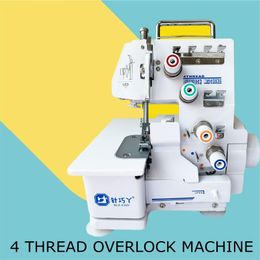 Machines Overlock Sewing Machine Four Thread and coding LED With Pedal and lamp edging Household Industrial Sew machine