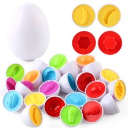 Egg Puzzle Toy Figure Fruit Matching Smart Paired Eggs Early Education Kids Intelligence Learning Educational Toys for kids