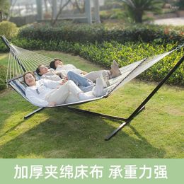 Camp Furniture Hammock Outdoor Canvas Iron Pipe Holder Bed Indoor Swing Hamac Hangmat Hanging Sale