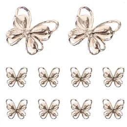 Nail Art Decorations 10 Pcs Diamonds Pearl Jewelry Butterflies Ornaments 3d Decal Beads Decoration Sequins Gems Nails