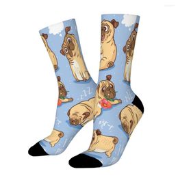 Men's Socks Sleep Late Dog Gentle And Quiet Be Clever Sensible Straight Male Mens Women Autumn Stockings Polyester Hip Hop