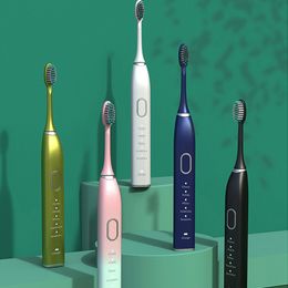 Other Oral Hygiene Sonic Electric Toothbrush for Adults Rechargeable Ultrasonic Tooth Brush Oral Care IPX7 Waterproof With 6/8Brush Head Travel Box 230503