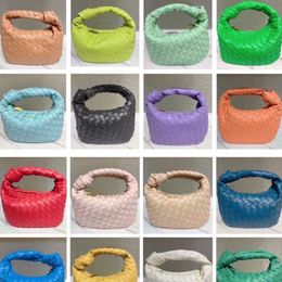 Shoulder Bags Multicolour Knotting Bag Crescent Moon Female Dumpling Solid Colour Hand Woven Bags Hand Held Fold Women Handbags Designers 230426