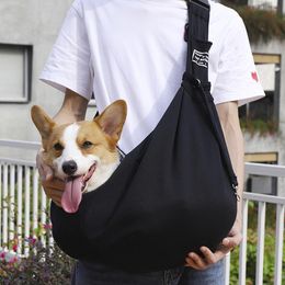 Carriers Adjustable Pet Puppy Carrier Sling Shoulder Strap Carry Bags Portable Dog Travel Pets Bag Dog Carrying Backpack Pet Supplies