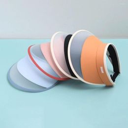 Cycling Caps Enlarged Foldable Summer Sunscreen Hat Top Dual Colour UV Resistant