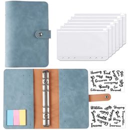 Notepads A6 Planner Notebook Agenda Budget Workbook French Envelope Binder Pockets For Money Saving Bill Organiser 230503