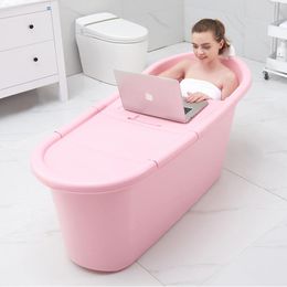 Bathtubs Adult Folding Bathtub Inflatable Spa Shampoo Women Portable Foldable Bathtub Mobile Large Banheira Adulta Bath Basin Seat CC50YP