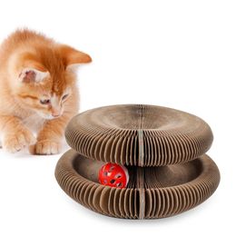 Toys Organ Cat Scratch Board Cat Toy with Bell Catnip Cat Grinding Claw Cat Climbing Frame Cat Scratch Toy Cat Scratcher Lounge Bed