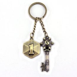 Keychains Game Series Jewelry Keychain World Of Key Shape Pendants Fans Men Women Gift -50