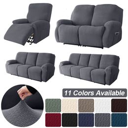 Chair Covers Knitted Recliner Sofa Stretch Reclining Sofas For Living Room Soft Lazy Boy Armchair 1/2/3/4 Seats Home Decor 230428
