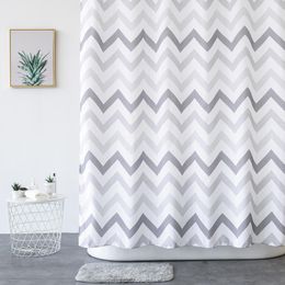 Curtains Aimjerry Striped White and Black London Bathtub Bathroom Fabric Shower Curtain with 12 Hooks 71Wx71H Waterproof and Mildewproof