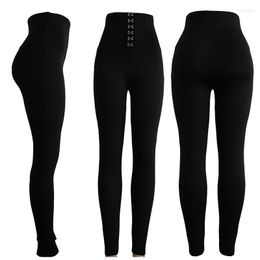 Women's Leggings 2023 High Waist Buckle Women Sexy Slim Elegant Push Up Hips Casual Pencil Pants Female Elastic Jogging Office T