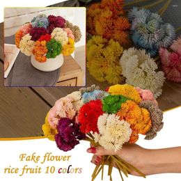 Decorative Flowers Hanging Artificial Silk Home Perilla Decoration Plant Plastic Sweetheart Table Decorations Wedding