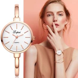 Wristwatches 2023 Luxury Watch Women Bracelet Rose Gold Women's Watches Top Brand Ladies Quartz Clock Zegarek Damski