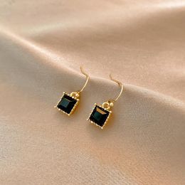 Stud Earrings Simple Geometric Female Personality And Compact Ear Hook Cold Wind Niche Square Jewellery Earings