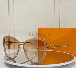 Sunglasses 2023 Lvjia New Sparkling Pink Z1771W Shaped Glasses Frame
