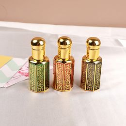 100PCS Portable 3ML 6ML 12ML essential oil roller bottle empty bottle perfume roller bottle massage smear sample glass packaging