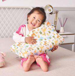 Pillow ShenBang Latex Baby Bedding Sleeping Prevent Flat Orthopedic Children Kid Neck Shaping Memory Foam Factory