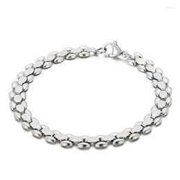 Bangle Fashion Beads Bracelets Stainless Steel Glass Beaded Jewelry For Women Men