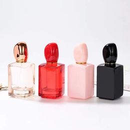 100PCS 30ML Perfume Bottle Glass Cosmetic Containers Refillable Bottles Perfume Atomizer Mist Sprayer Portable