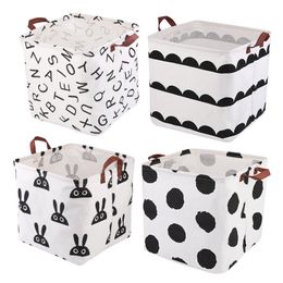 Organization LMDZ Dirty Laundry Basket Foldable Square Organizer Bucket Clothing Toy Antidust Large Capacity Storage Barrel Hamper