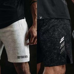 Men's Shorts New muscle fitness brother sports shorts men's summer loose large size leisure running equipment training fivepoint pants J230503