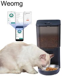 Feeding 6L 3.5L TuYa WiFi Automatic Pet Feeder Smart Feed Dog Cat Feeder Smartphone App For Pet Voice Recorder Food Dispenser Bowl