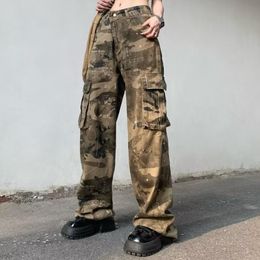 Pants 2022 New Fashion Camouflage Baggy Women Casual Cargo Tracksuit Pants Y2K Clothes Straight Men Sport Long Trousers Pantalon Homme