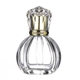 50PCS 50ml Clear Bottle Travel Refillable Atomizer Spray Perfume Glass Empty Bottle Container Parfume Bottle Refillable