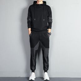 Men's Tracksuits 2023 Spring Men's Suit Casual Loose Sports Hooded Sweater Fashion Handsome Wear Hoodies Mens Clothes