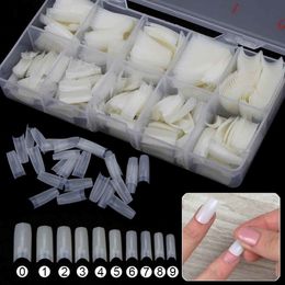 False Nails 500pcs Fake Nails Tips Nail Capsule Artificial Fingernails French Manicure Acrylic False Nails Nail Polish Tips Nail Art False 230428