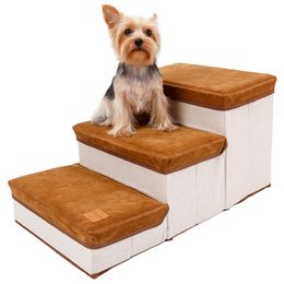 Mats 3 Tiers Steps Pet Dog Stairs Step Flannel Dog ThreeStory Staircase Assembly Removable Wash Stairs Ladder Dog Stairs Pet Supplie