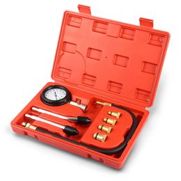 Rapid Type Pressure Gauge Tester Kit Motor Auto Petrol Gas Engine Cylinder Compression Gauge Tester Tool Car Diagnostic Tool