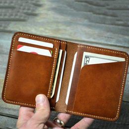 Wallets DIY leather craft Die cut simple bifold card holder small wallet knife mould cutting dies hand punch tool pattern 120x95mm