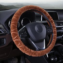 Steering Wheel Covers Universal Matching Diameter 38cm Autumn And Winter Warm Short Plush For Men Women Car Cover