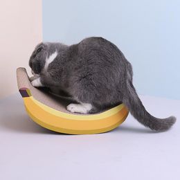 Scratchers Banana Shape Cat Scratching Board Pet Claw Grinder Care Toy Funny Pets Claw Plate Cat Scratcher Post Mat Toy Pet Supplies