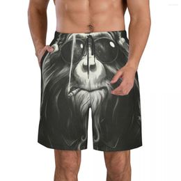 Los pantalones cortos para hombres los fuman si obtienes un traje de baño de secado rápido para hombres Funny Street Fun Fun 3d
