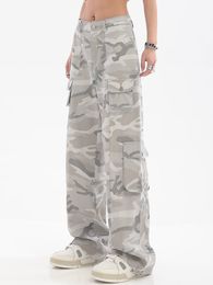 Women's Pants Capris Y2K Cargo Pants Women's Baggy Pants Streetwear Oversized Trousers Hip Hop Vintage Casual Loose Camo Camouflage Sweatpants 230503